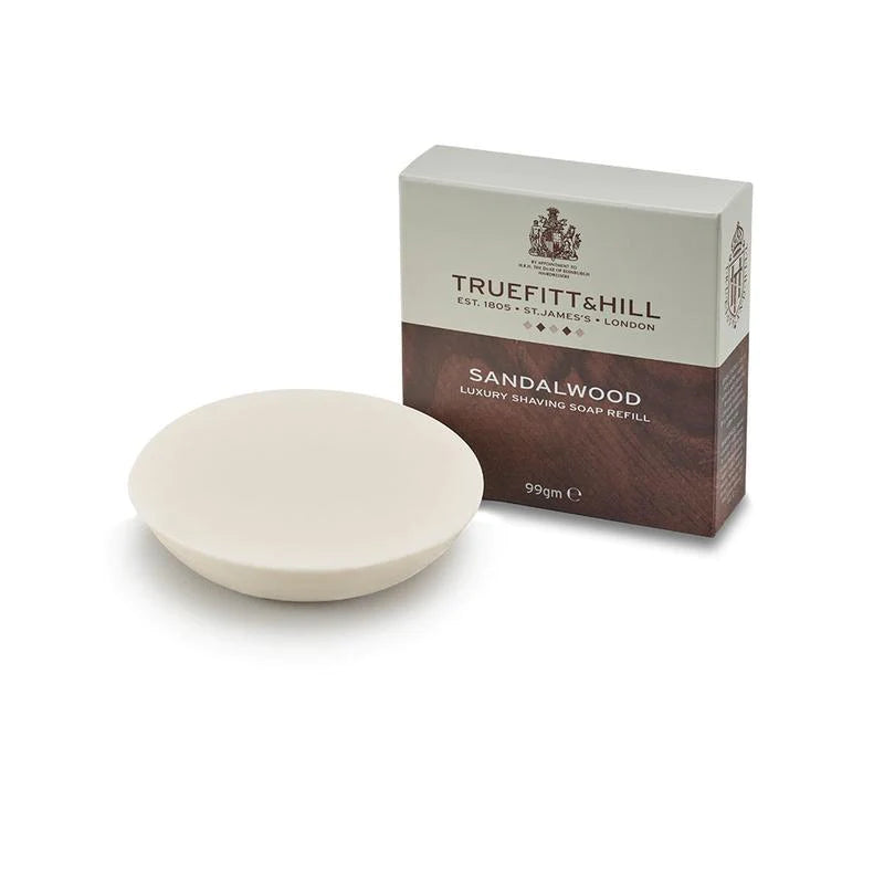 Truefitt & Hill Sandalwood Shave Soap Refill for Wooden Bowl 99g-The Pomade Shop