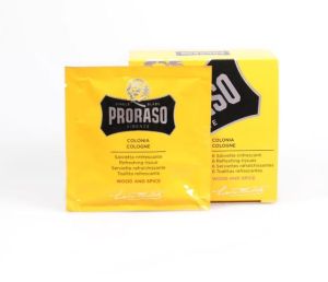 Proraso Wood and Spice Cologne Wipes 6 x sachets-The Pomade Shop