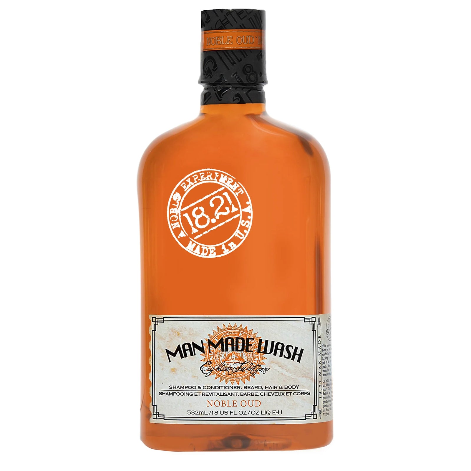 18.21 Man Made Noble Oud Wash 532ml-The Pomade Shop