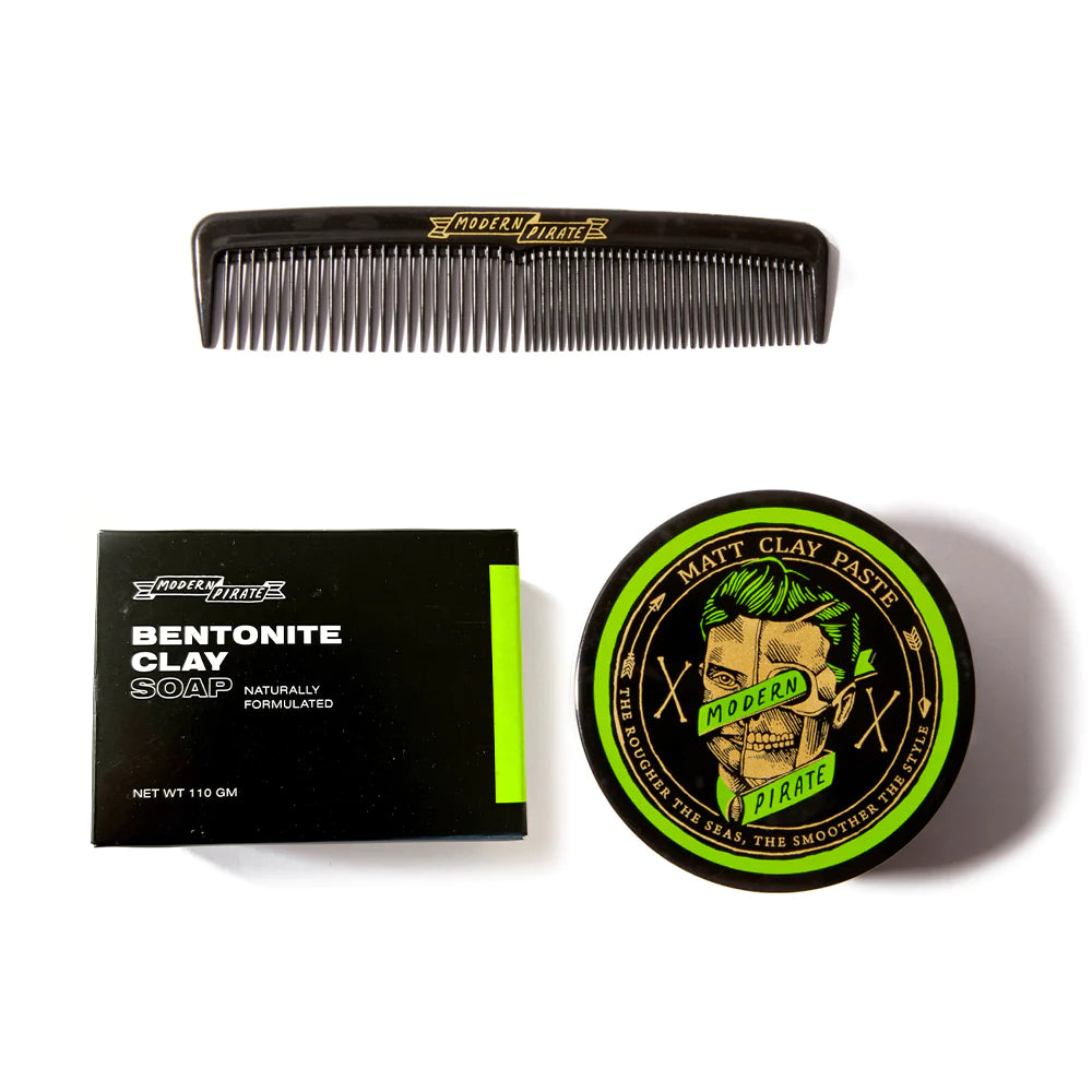 Modern Pirate Matte Clay Paste Combo Pack-The Pomade Shop