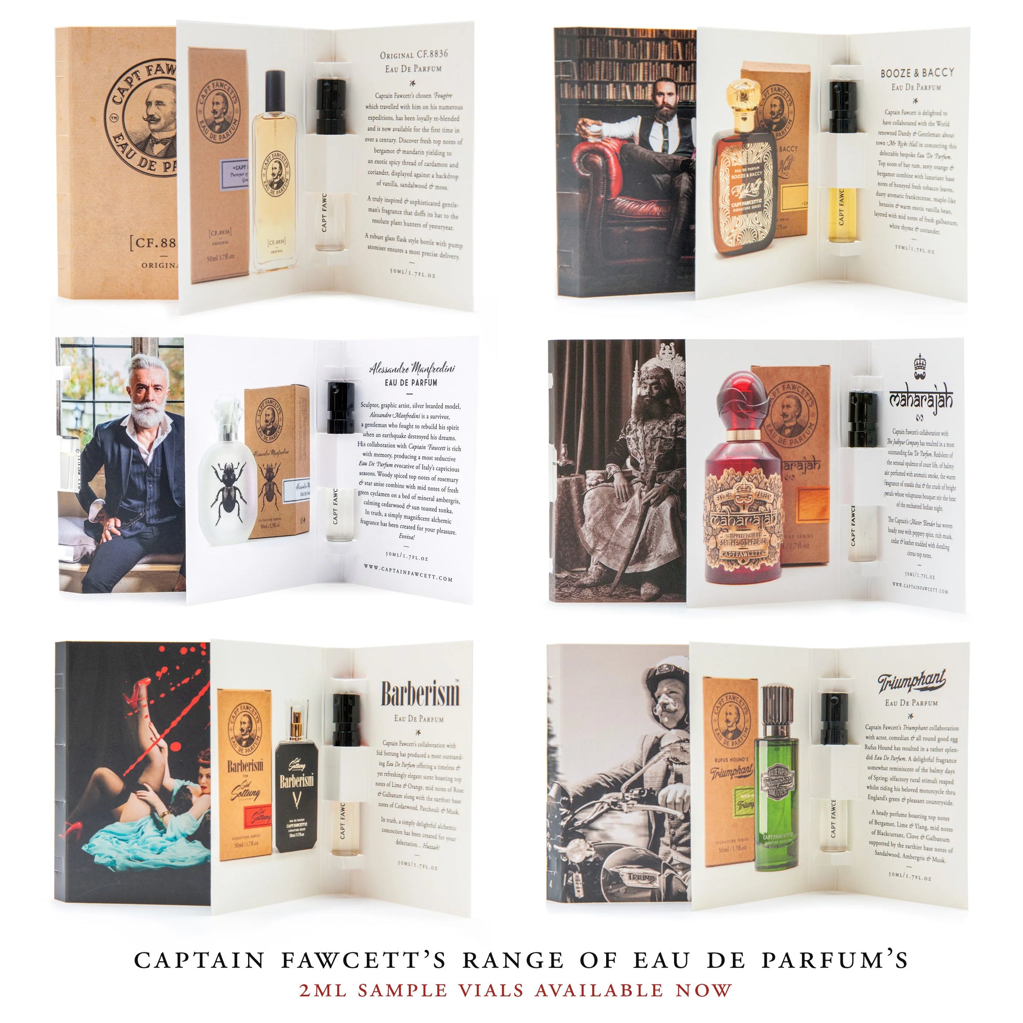 Captain Fawcett's Eau De Parfum Sample 2ml-The Pomade Shop