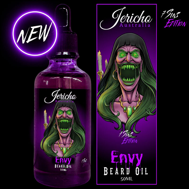 Jericho Envy Beard Oil 50ml 7 Sins Edition-The Pomade Shop