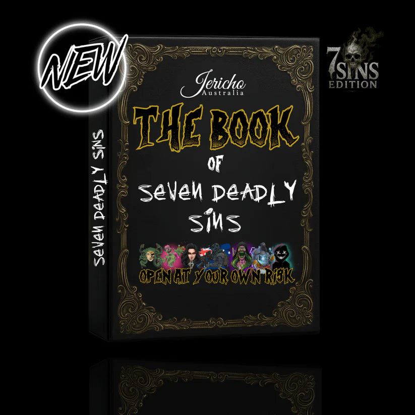 Jericho Australia The Book of 7 Deadly Sins - Travel Size 7x10ml Beard Oil's-The Pomade Shop