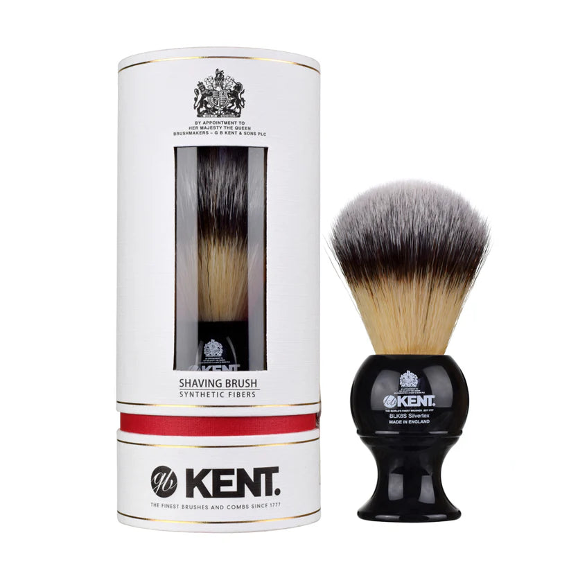 Kent Extra Large Synthetic Black Shaving Brush BLK12S-The Pomade Shop