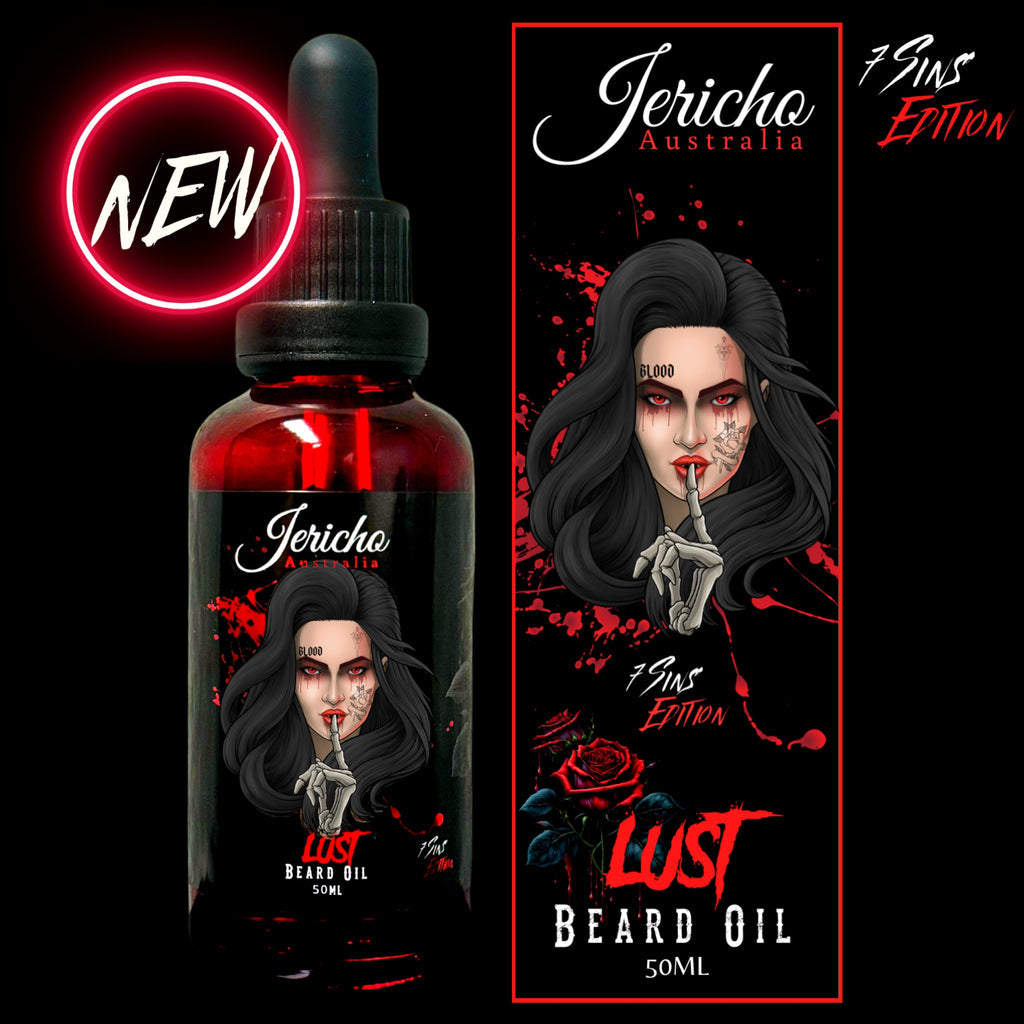 Jericho Lust Beard Oil 50ml 7 Sins Edition-The Pomade Shop