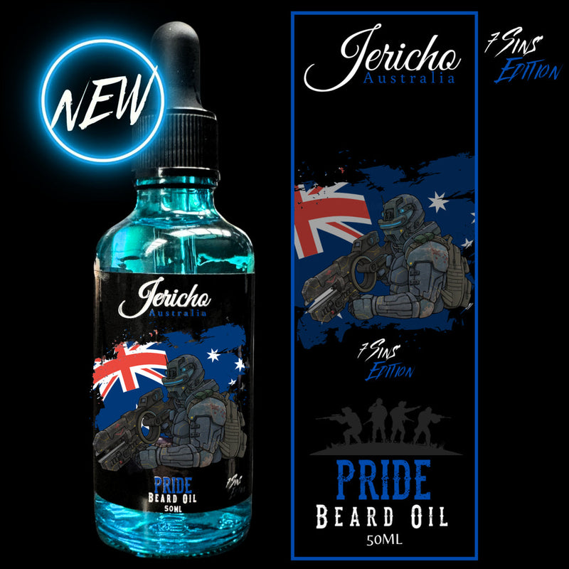 Jericho Pride Beard Oil 50ml 7 Sins Edition-The Pomade Shop