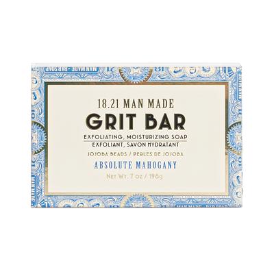 18.21 Man Made Grit Bar Soap Absolute Mahogany-The Pomade Shop