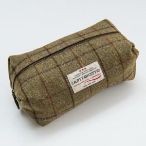 Captain Fawcett Tweed Wash Bag-The Pomade Shop