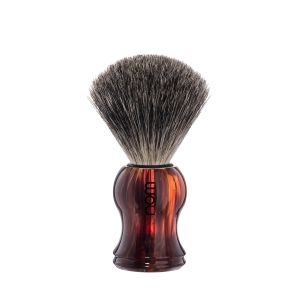 NOM (Muhle HJM P3H) Pure Badger Hair Shaving Brush – Tortoiseshell-The Pomade Shop