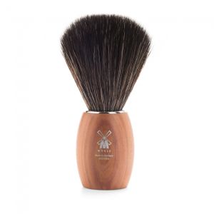Muhle 21 H 31 Modern Black Fibre Shaving Brush Plum Wood-The Pomade Shop