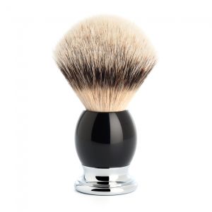 Muhle Sophist Silvertip Badger Hair Shave Brush – Black Resin-The Pomade Shop