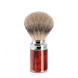 Muhle Traditional Silvertip Badger Hair Shave Brush – Tortoiseshell-The Pomade Shop