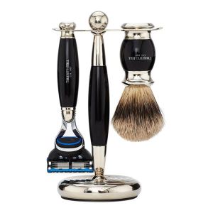 Truefitt & Hill Edwardian Collection Fusion Blade Shaving Set – Ebony-The Pomade Shop