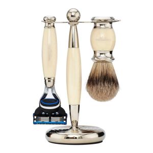 Truefitt & Hill Edwardian Fusion Blade Shaving Set – Ivory-The Pomade Shop