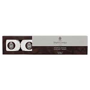 Truefitt & Hill Sandalwood Luxury Triple Soap- 3 x 150g-The Pomade Shop