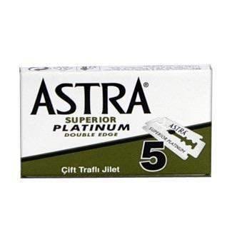 ASTRA SUPERIOR PLATINUM DOUBLE EDGE BLADES QTY 5-The Pomade Shop