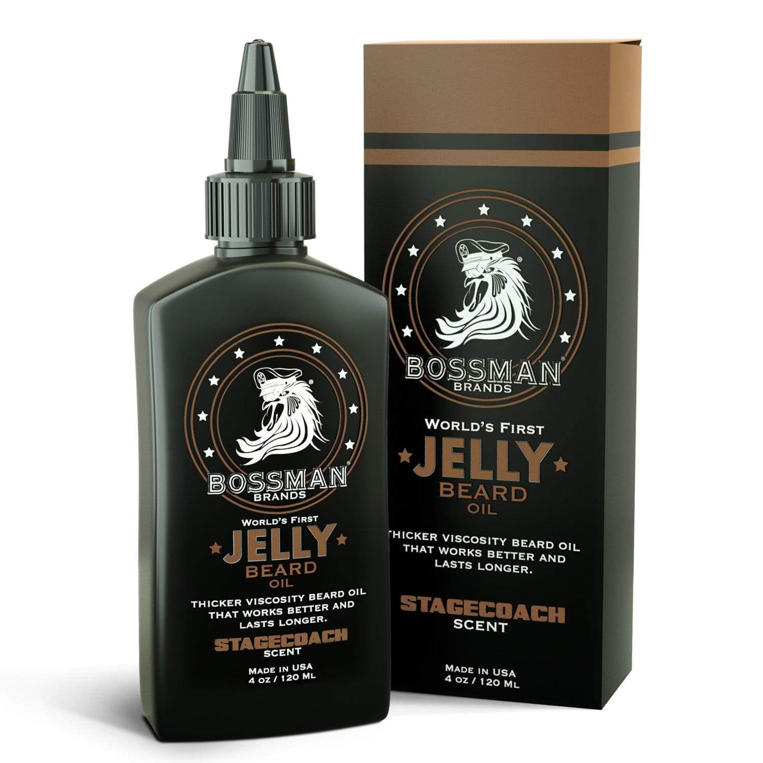 BOSSMAN Brands Beard Jelly STAGE COACH 120ml-The Pomade Shop
