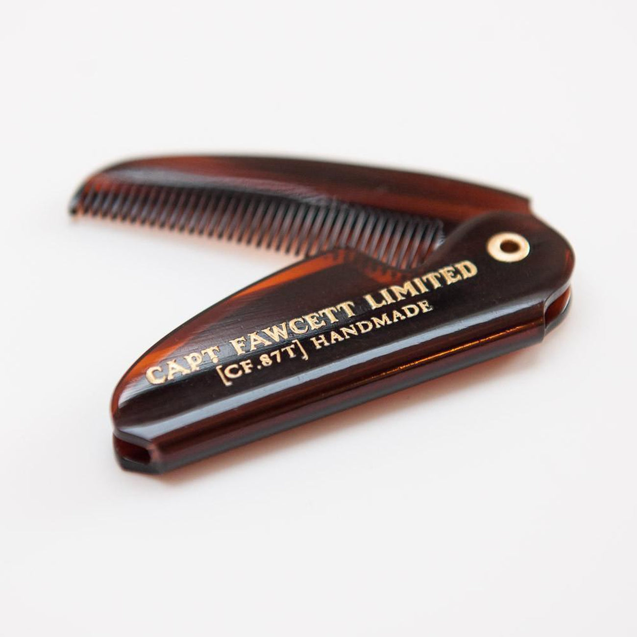 Captain Fawcett Folding Pocket Moustache Comb CF.87T-The Pomade Shop