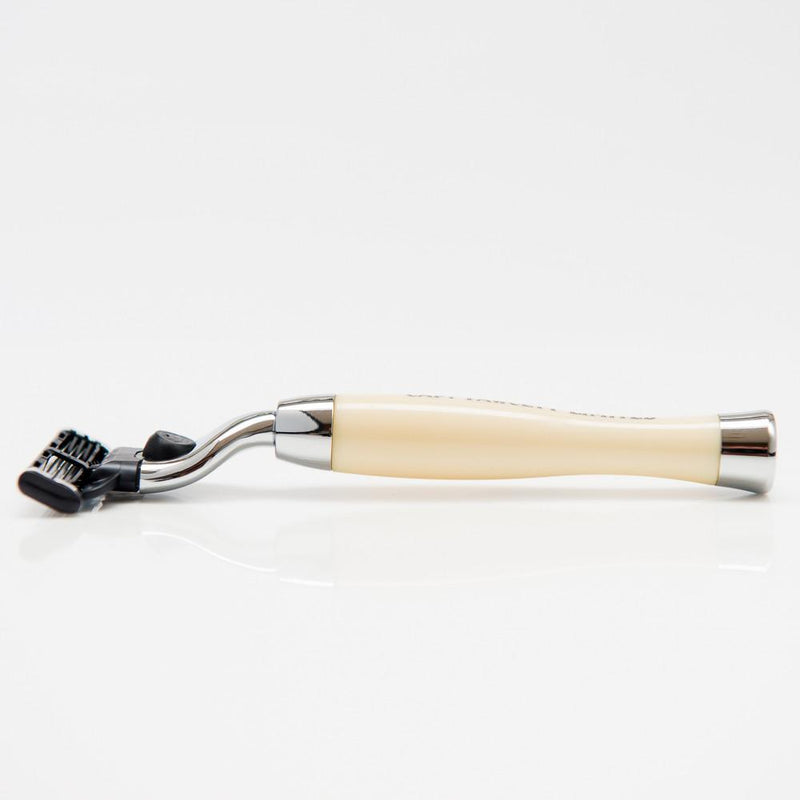 Captain Fawcett Handcrafted Mach 3 Razor with Luxury Leather Case-The Pomade Shop