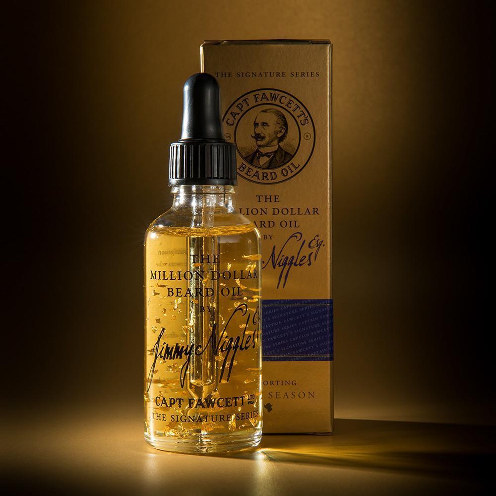 Captain Fawcett Jimmy Niggles Esq. The Million Dollar Beard Oil 50ml-The Pomade Shop