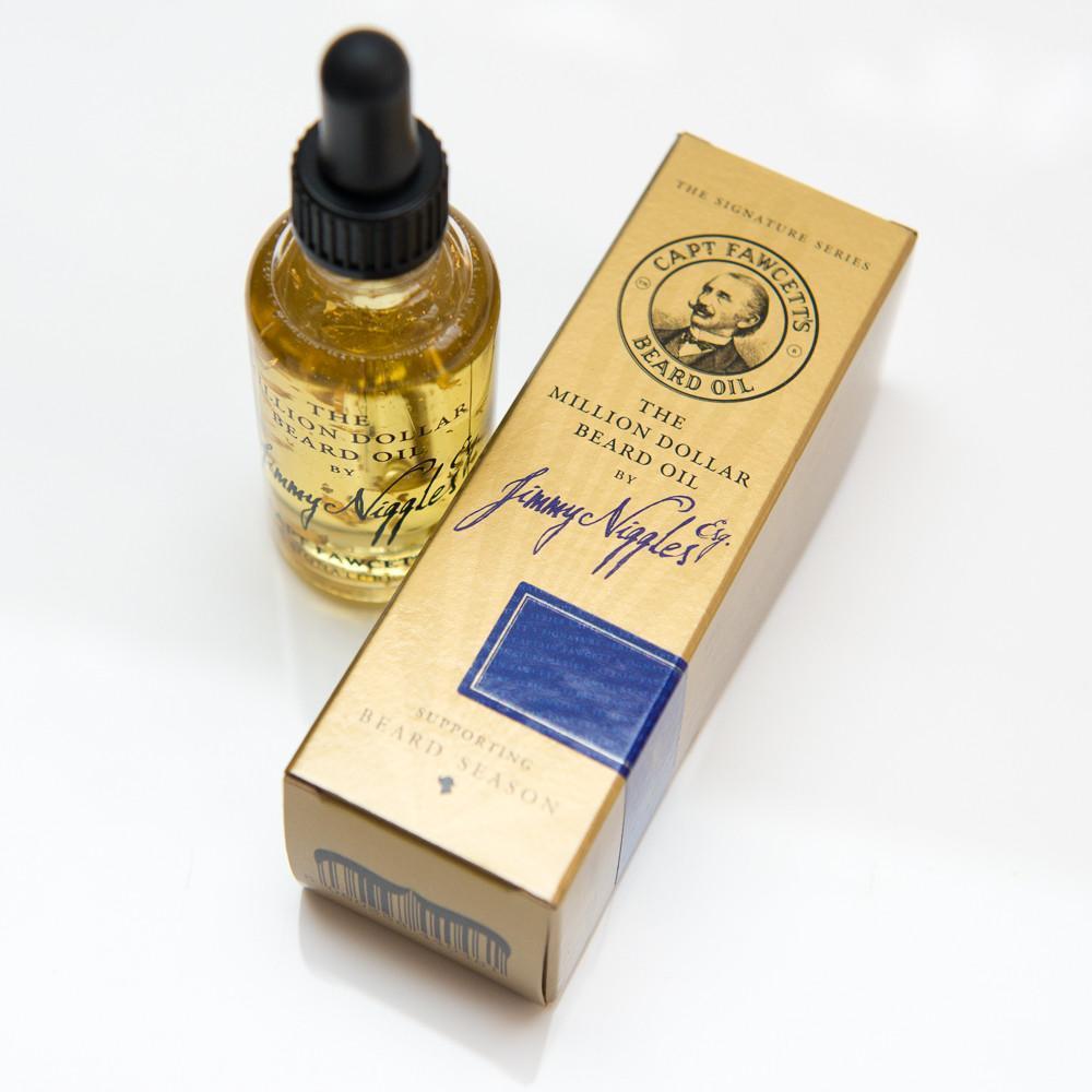 Captain Fawcett Jimmy Niggles Esq. The Million Dollar Beard Oil 50ml-The Pomade Shop