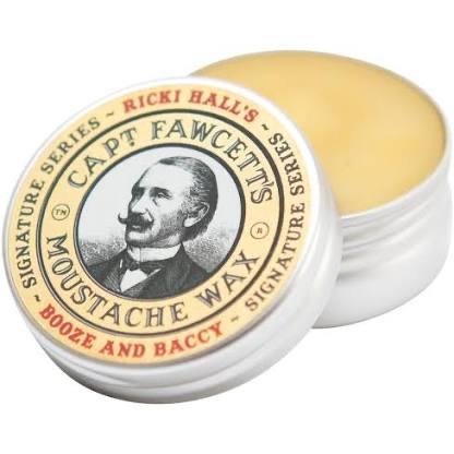 Captain Fawcett Ricki Hall Booze and Baccy Moustache Wax 15ml-The Pomade Shop