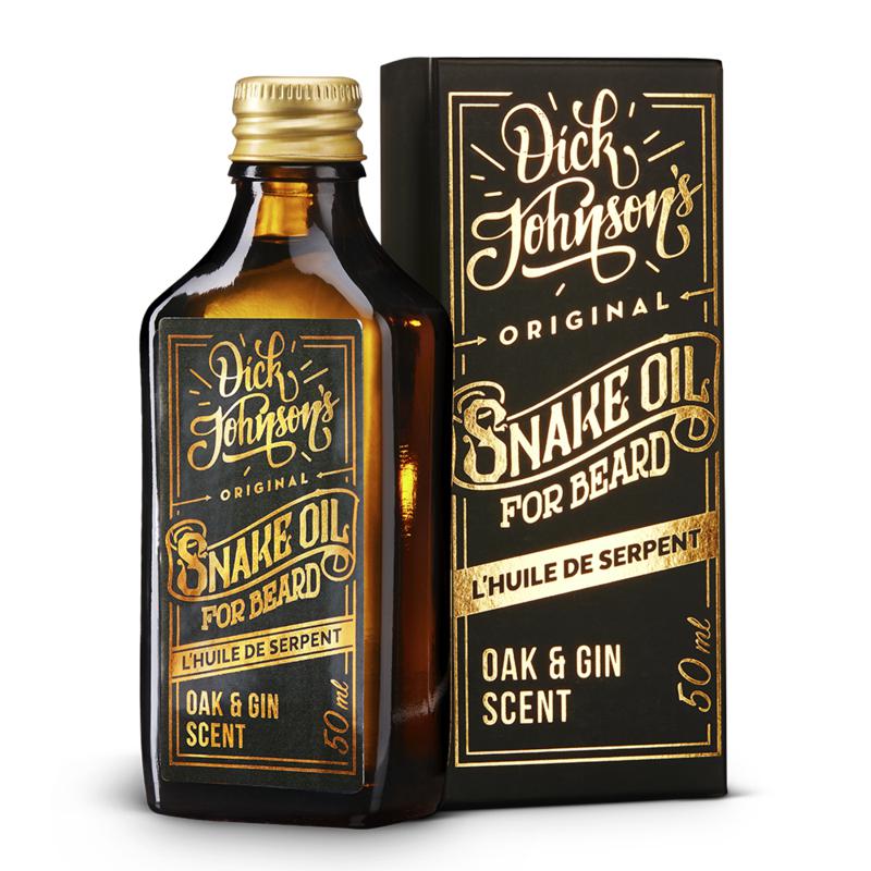 DICK JOHNSON SNAKE OIL - Beard Oil Oak & Gin 50ml-The Pomade Shop