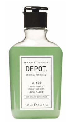 Depot No. 406 Transparent Shaving Gel. Brushless - 100ml-The Pomade Shop