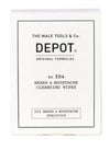 Depot No. 504 Beard & Moustache Cleansing Wipes-The Pomade Shop