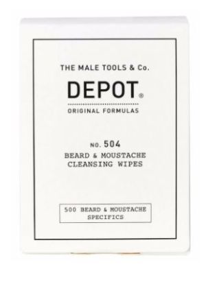 Depot No. 504 Beard & Moustache Cleansing Wipes-The Pomade Shop