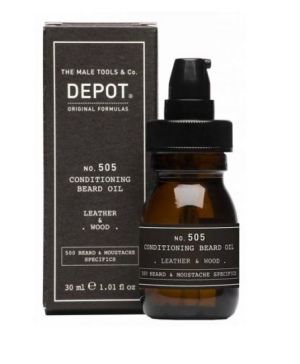 Depot No. 505 Conditioning Beard Oil - Leather & Wood - 30ml-The Pomade Shop