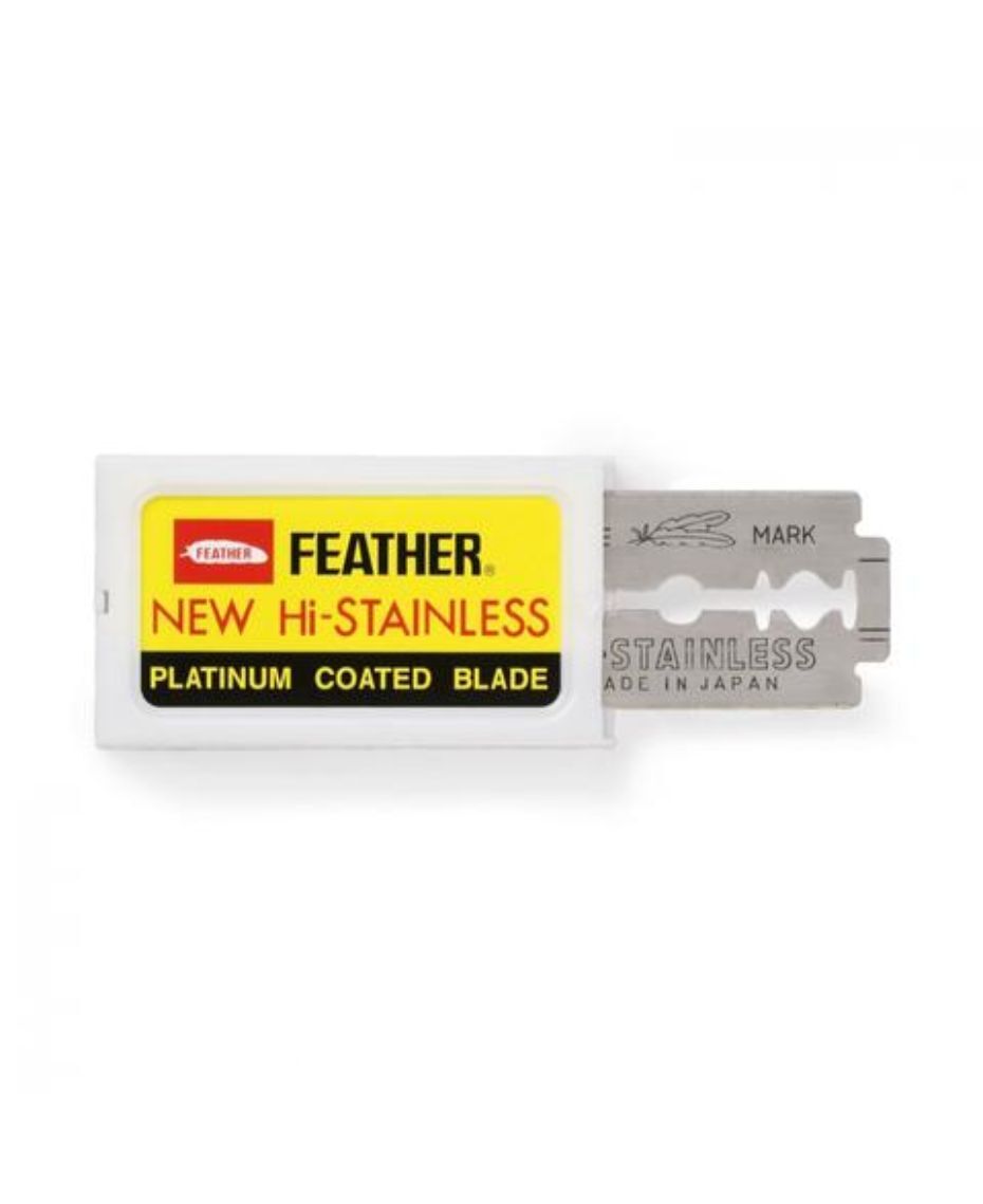 FEATHER Double Edged Razor Blades x 10-The Pomade Shop