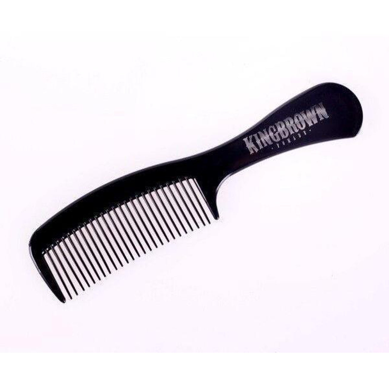 King Brown Black Handle Comb-The Pomade Shop