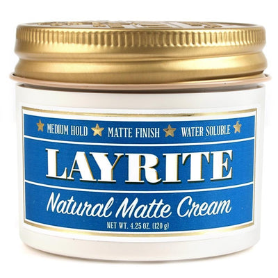 Layrite Natural Matte Cream 120g-The Pomade Shop