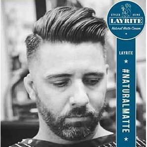 Layrite Natural Matte Cream Large Tub 297g 10.5oz-The Pomade Shop