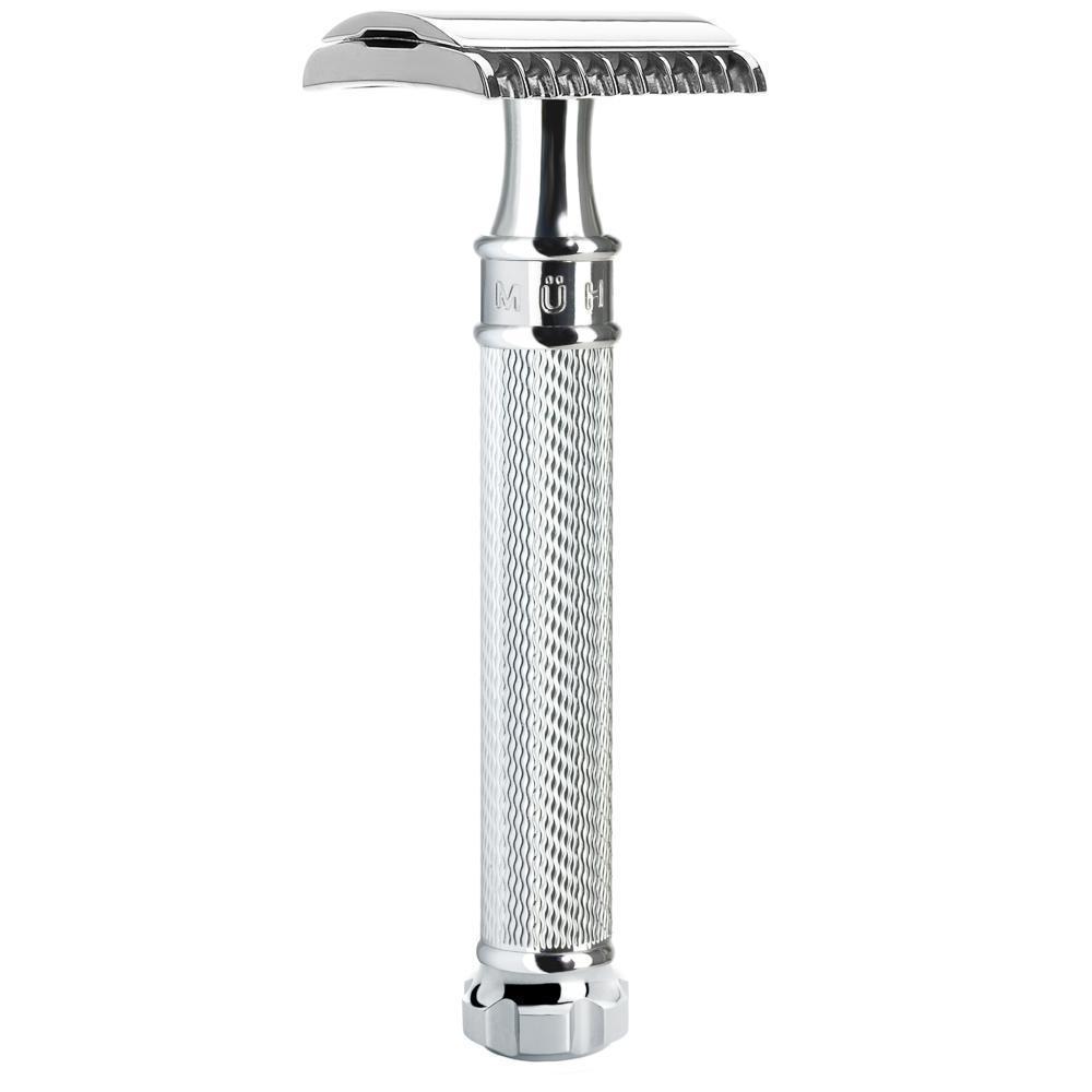 Muhle R41 Twist Safety Razor Open Comb Chrome-The Pomade Shop