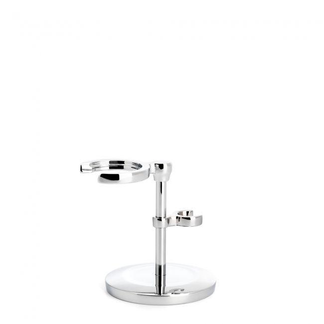 Muhle RHM SR SET Safety Razor and Shaving Brush Stand Chrome-The Pomade Shop