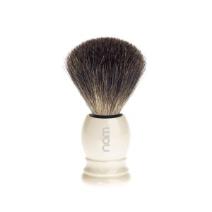 NOM (Muhle HJM P27) Pure Badger Hair Shaving Brush – Ivory-The Pomade Shop
