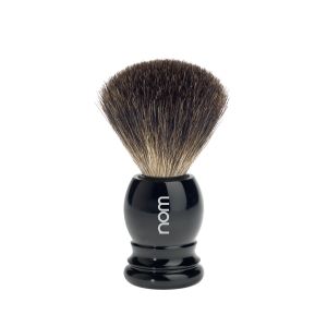 NOM (Muhle HJM P26) Pure Badger Hair Shaving Brush Black-The Pomade Shop