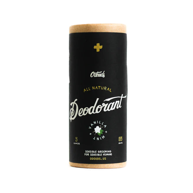 O'Douds Natural Deodorant VANILLA + MINT-The Pomade Shop