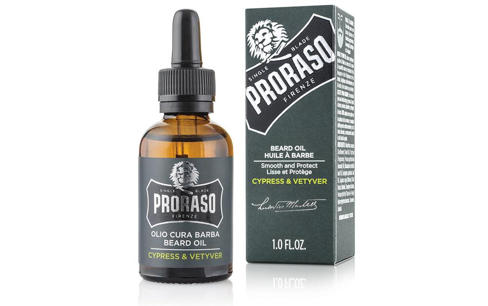 PRORASO BEARD OIL CYPRESS & VETYVER 30ml-The Pomade Shop
