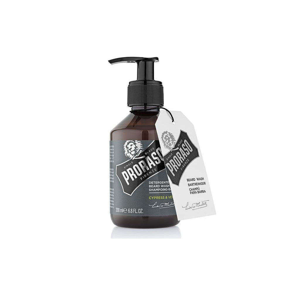 Proraso Beard Wash Cypress Vetyver 200ml-The Pomade Shop