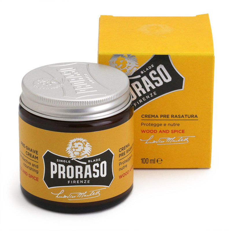 Proraso Pre-Shave Cream Wood & Spice 100ml-The Pomade Shop