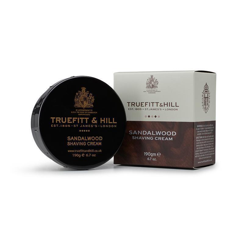 TRUEFITT & HILL SANDALWOOD SHAVING CREAM BOWL 190g-The Pomade Shop