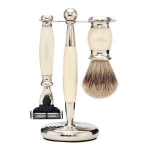 Truefitt & Hill Edwardian Collection Shaving Set – Mach 3 - Ivory-The Pomade Shop